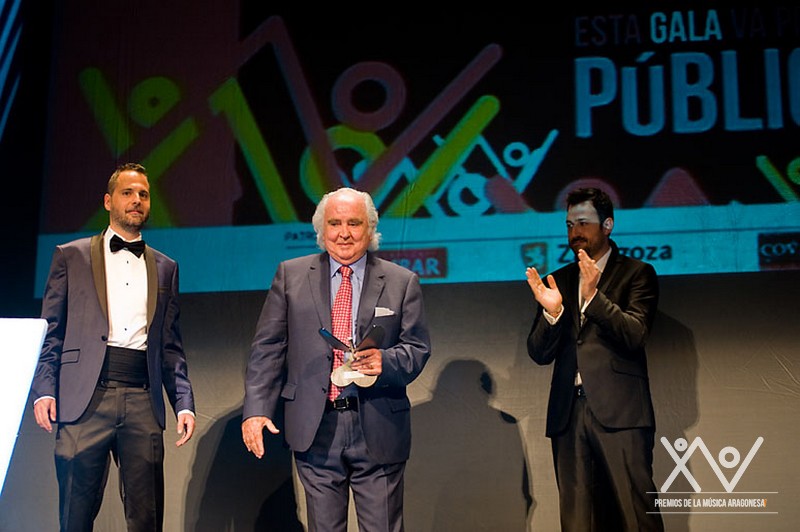 Antón García Abril, recibe el Premio a toda una trayectoria de la mano de Aragón Musical. – Foto: Ángel Burbano