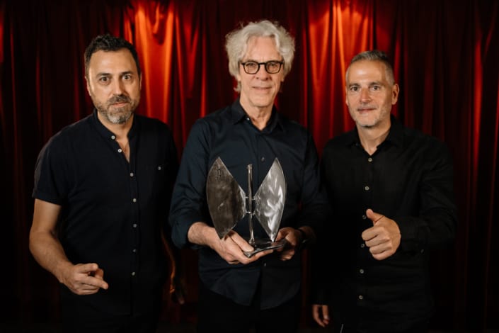 David Chapín, Stewart Copeland y Sergio Falces David Chapín, Stewart Copeland y Sergio Falces